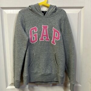 Girls Pink/Gray GAP hoodie size L
